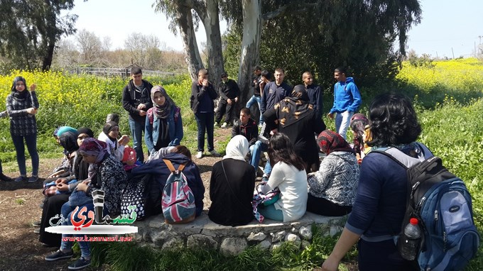 طلاب الثانوية الجديدة بالمحمية الطبيعية  الكردانة